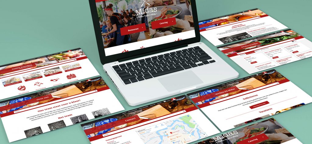 webdesign branding Midas Restaurant Woerden